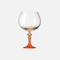 Cieniowane kieliszki do ginu z pomarańczową nóżką 660 ml