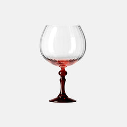 Cieniowane kieliszki do ginu z czerwoną nóżką 660 ml