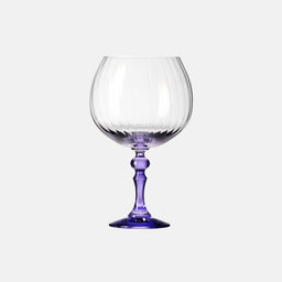 Cieniowane kieliszki do ginu z fioletową nóżką 660 ml
