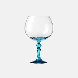 Cieniowane kieliszki do ginu z niebieską nóżką 660 ml