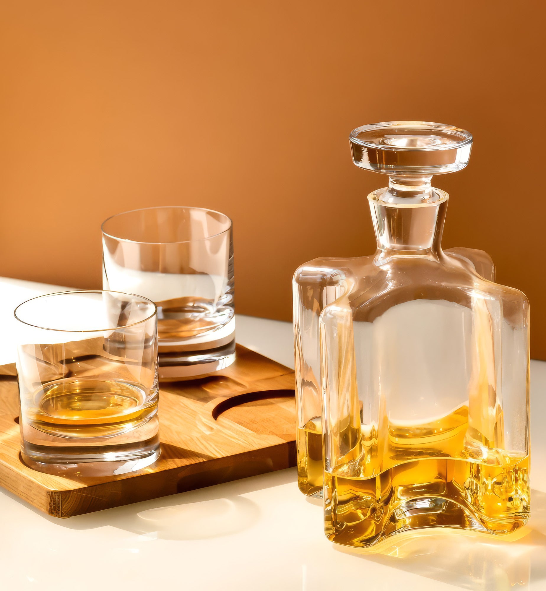 Whisky set with oak tray OAK (5 pcs.)