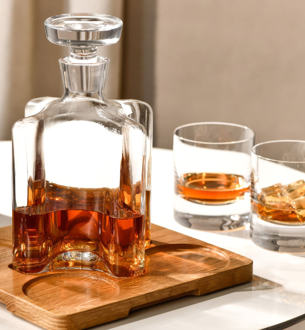 Whisky set with oak tray OAK (5 pcs.)