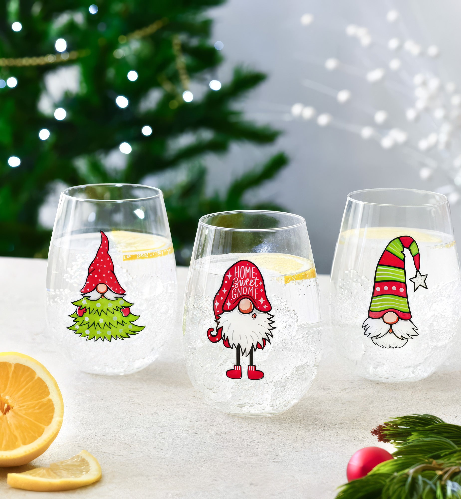 GOD JUL Christmas glasses (3 pcs)