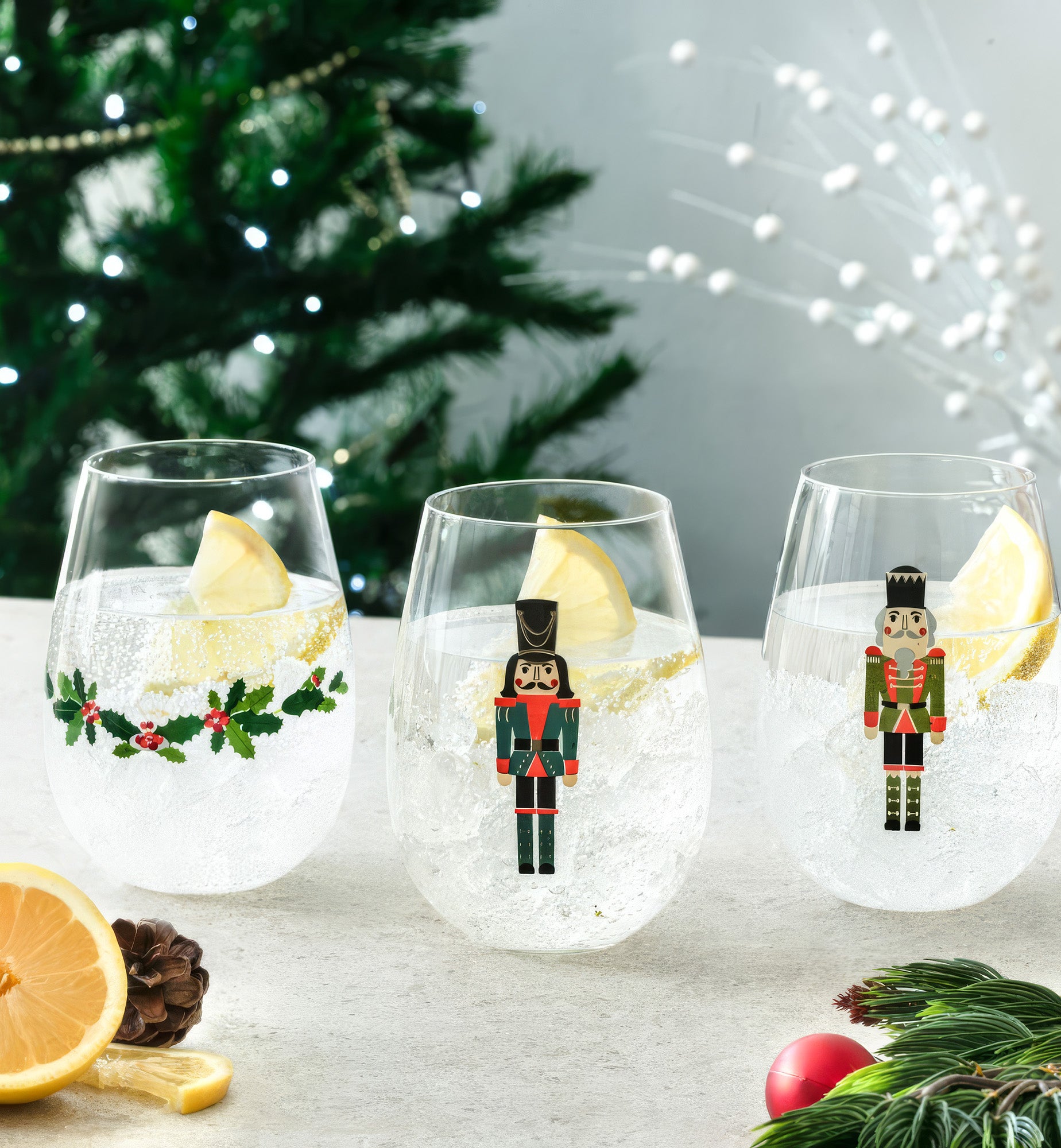 JOLLY Christmas glasses (3 pcs.)