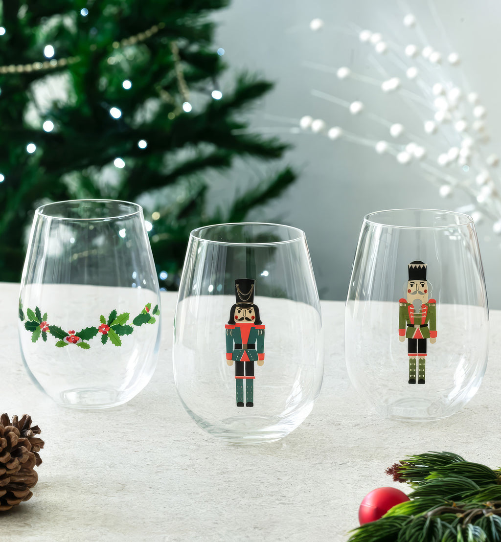 JOLLY Christmas glasses (3 pcs.)