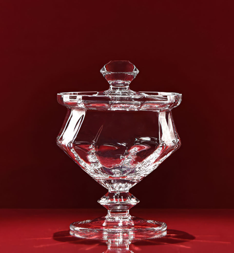 Crystal sugar bowl 17 cm
