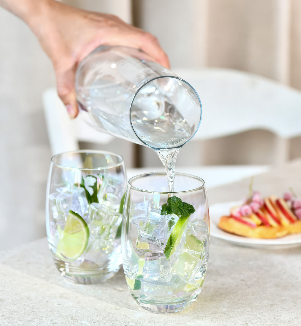 Opalizujące szklanki do napojów 360 ml