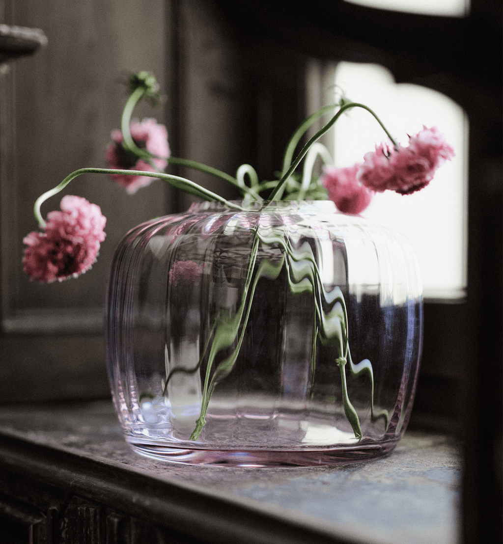 BALLERINA Vase Rose Quartz 19 cm